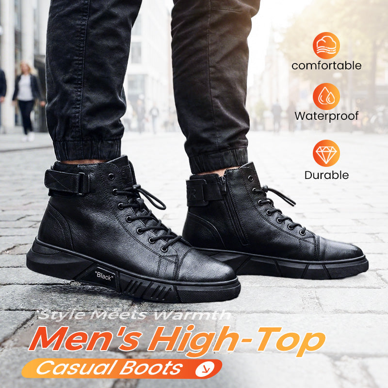 🎁 Hot Sale 49% OFF 🔥MARTINI' BLACK LEATHER BOOTS