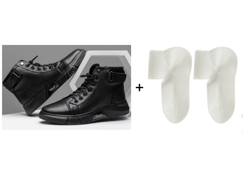 🎁 Hot Sale 49% OFF 🔥MARTINI' BLACK LEATHER BOOTS