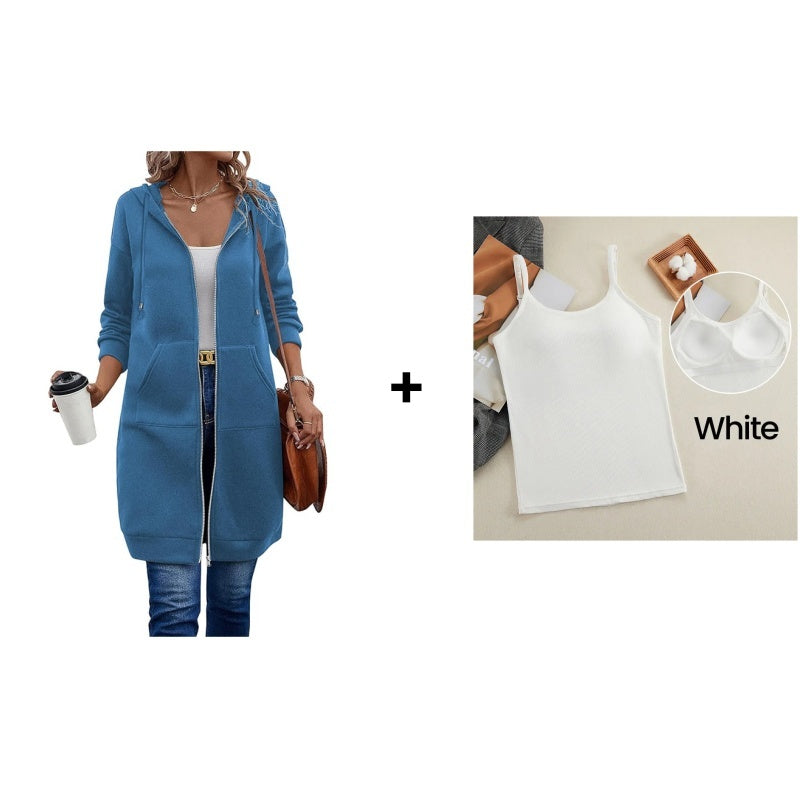 🔥This Week Special Price £12.99!!💥Women Casual Zip up Fleece Hoodies