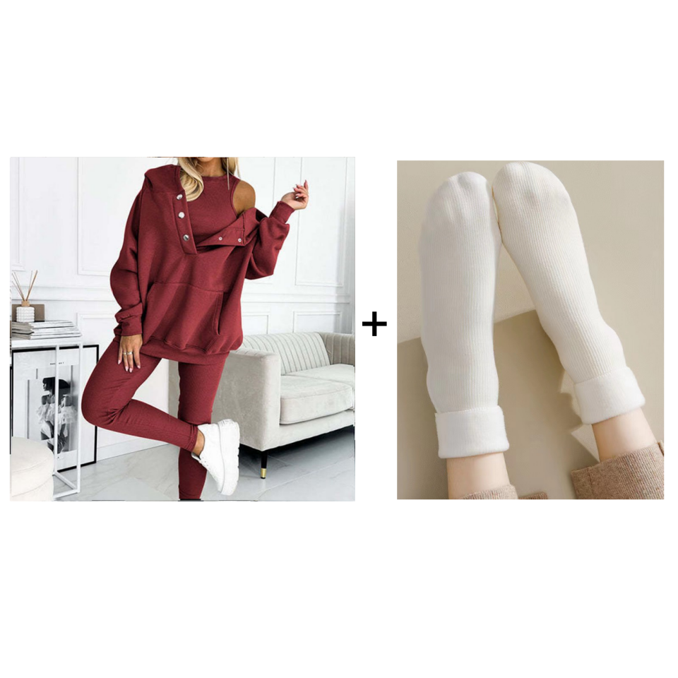 ⏳Time-limited Special £25.99⏰Hooded Casual and Comfortable Sweatshirt Suit