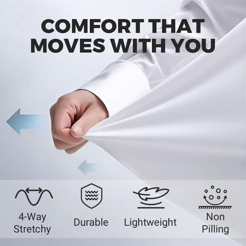 🎉2025 New Products Hot Sale✨Men's Wrinkle-Free Stretch Dress Shirt