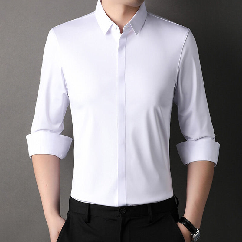 🎉2025 New Products Hot Sale✨Men's Wrinkle-Free Stretch Dress Shirt