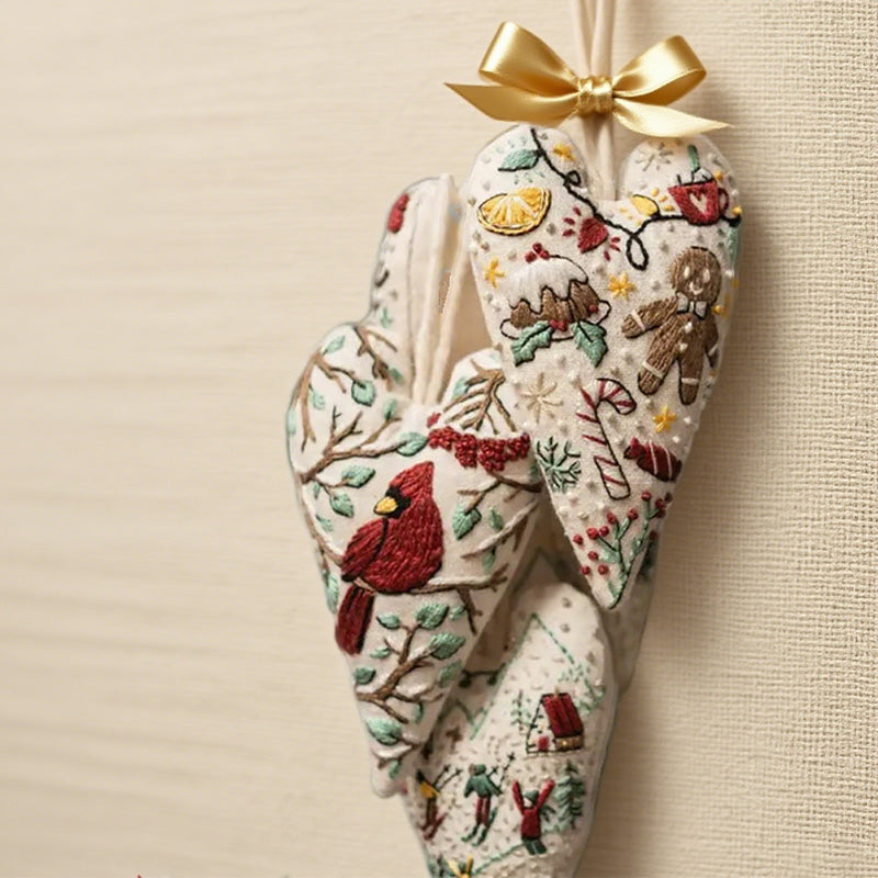 ⏰Limited-time offer £7.99🔥Heart-Shaped Hand Embroidered Christmas Kit