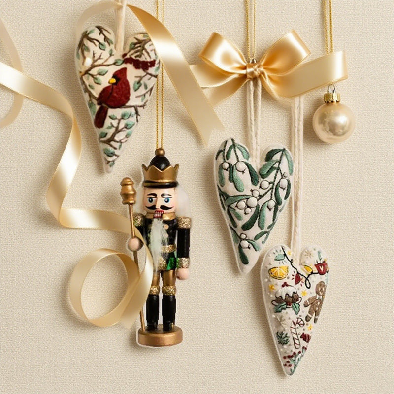 ⏰Limited-time offer £7.99🔥Heart-Shaped Hand Embroidered Christmas Kit