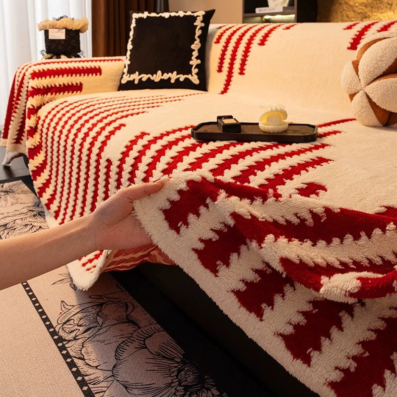 Plush Sofa Cover 2025 – Thick, Non-Slip Sofa Blanket for Cozy Autumn and Winter Days